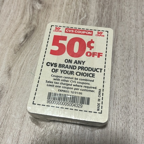 Vintage CVS Pharmacy Playing Cards 1995 Sealed - Picture 2 of 2